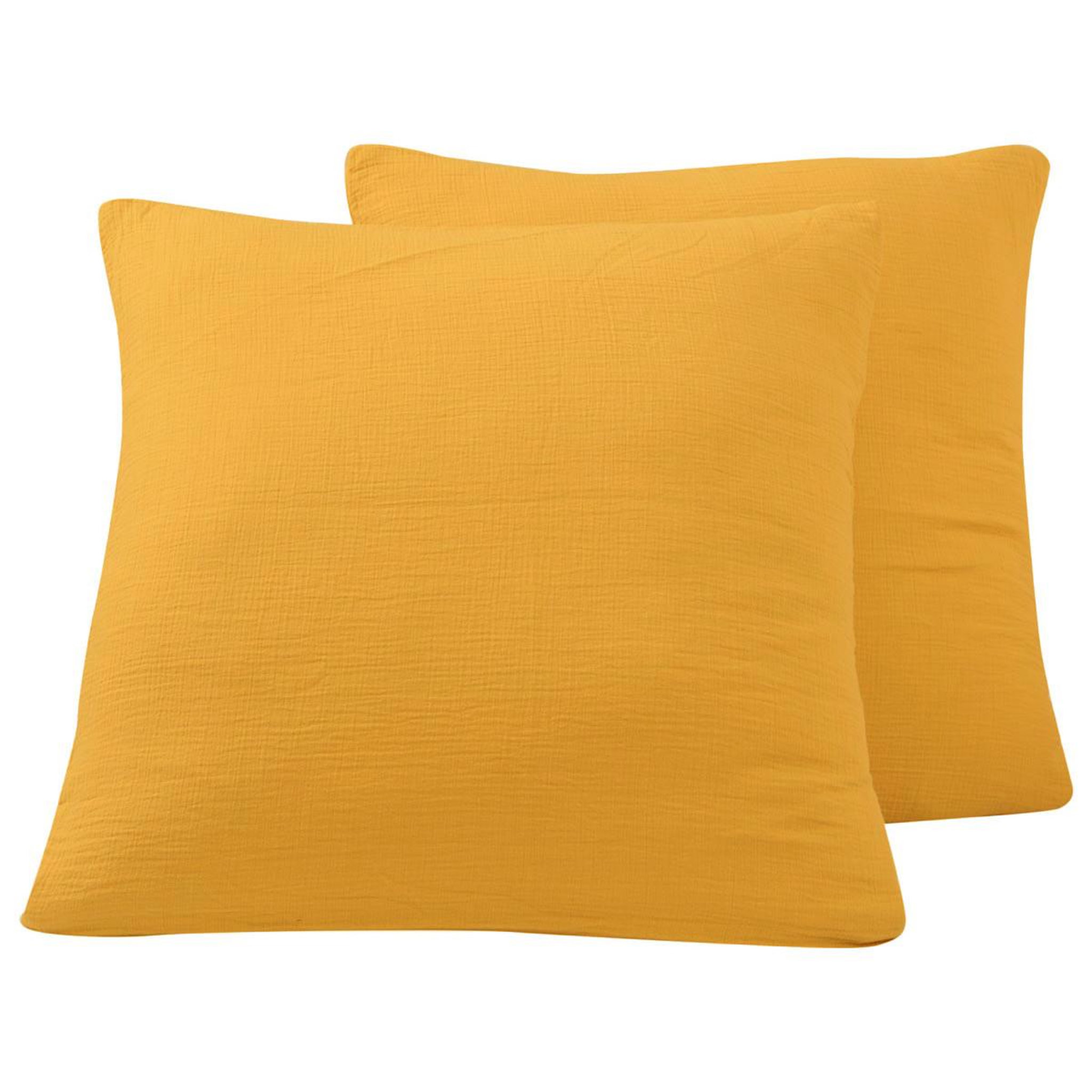 Voir la diapositive 1 : Sensei Maison Lot de 2 taies d'oreiller en gaze de coton LOFT