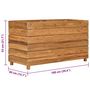 Voir la diapositive 6 : VIDAXL Lit sureleve 100x40x55 cm bois de teck recycle et acier