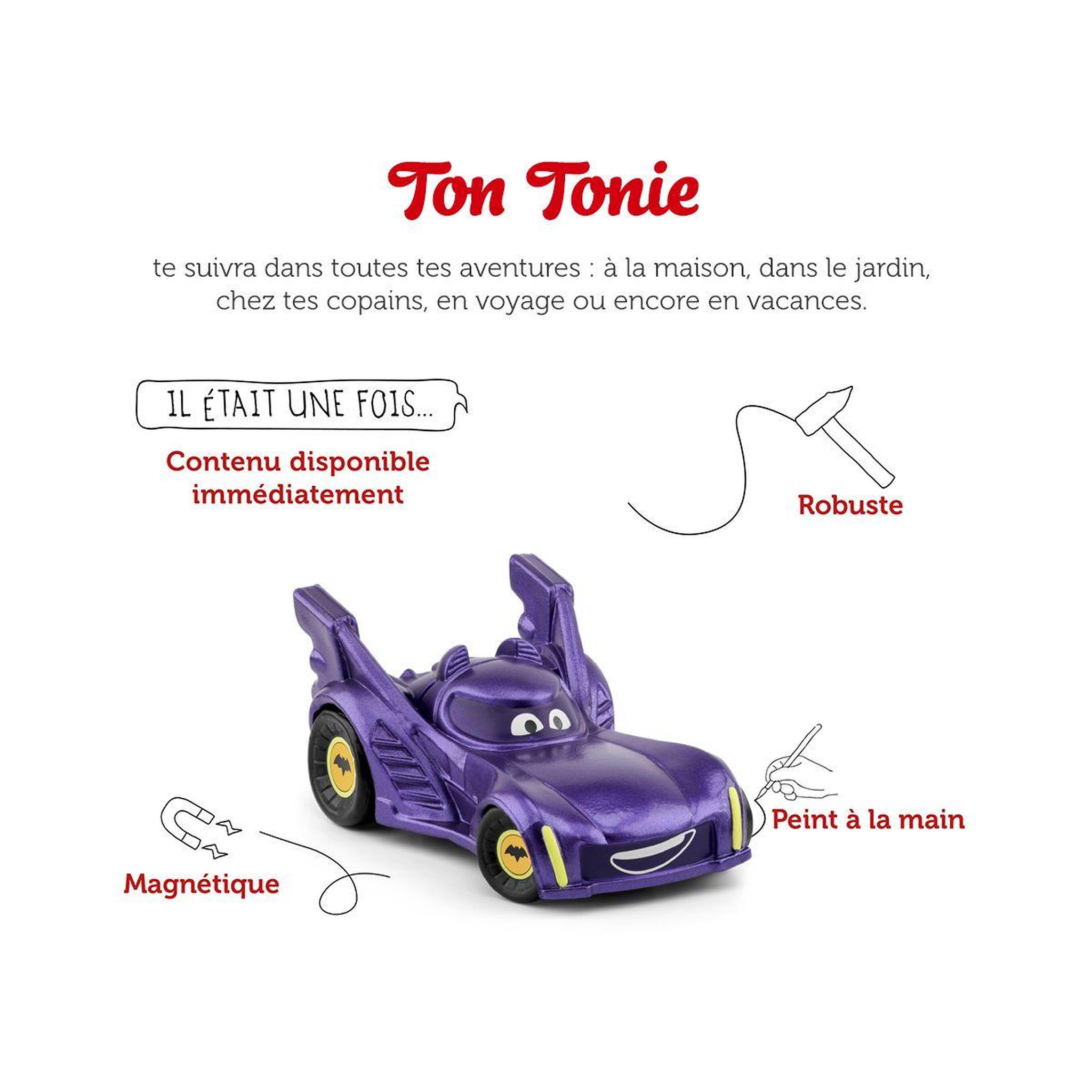 Voir la diapositive 2 : TONIES Jeu éducatif Batwheels