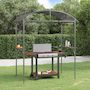 Voir la diapositive 1 : VIDAXL Gazebo BBQ et etageres laterales anthracite 220x115x230cm acier