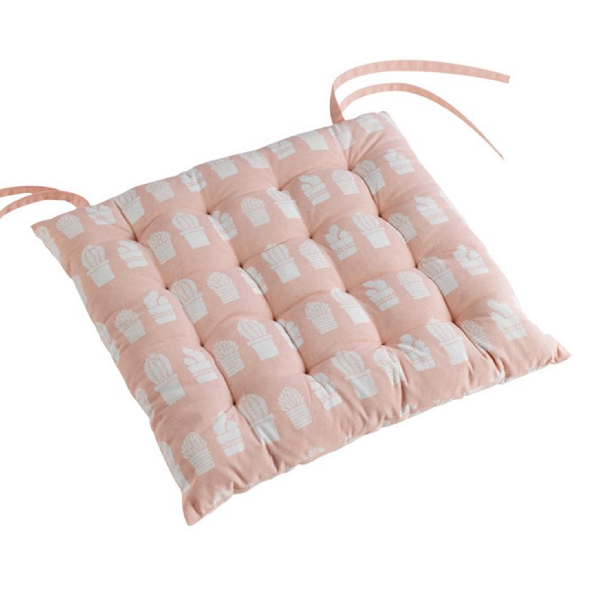 Douceur d'Intérieur Galette de chaise  carlota  40x40cm rose