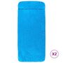 Voir la diapositive 2 : VIDAXL Serviettes de plage 2 pcs turquoise 60x135 cm tissu 400 GSM