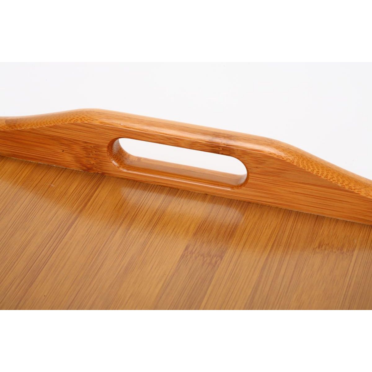 SECRET DE GOURMET Plateau petit déjeuner en bambou avec pieds - 51 x 38 cm