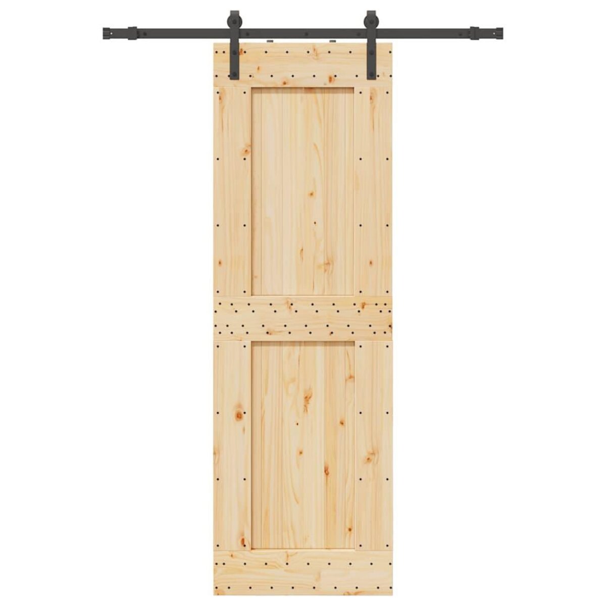 VIDAXL Porte coulissante et kit de quincaillerie 70x210 cm pin massif
