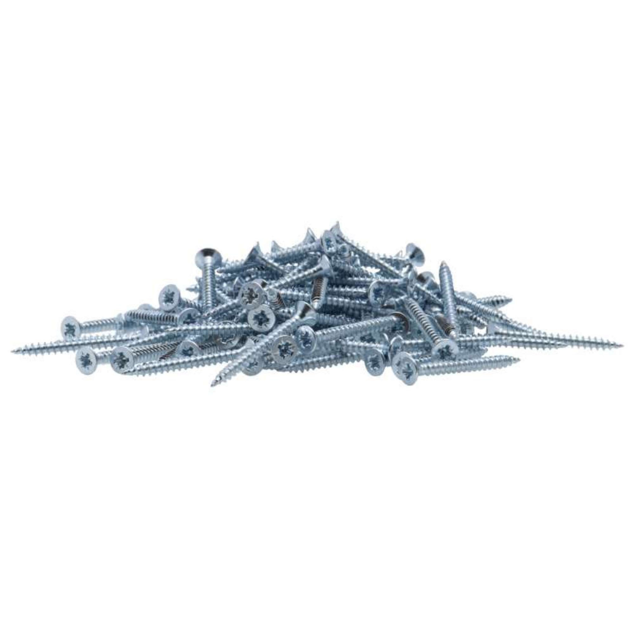 Voir la diapositive 1 :  Vis à bois tête fraisée PZ zinguée Vissal filet total 3x25 mm  x100 vis