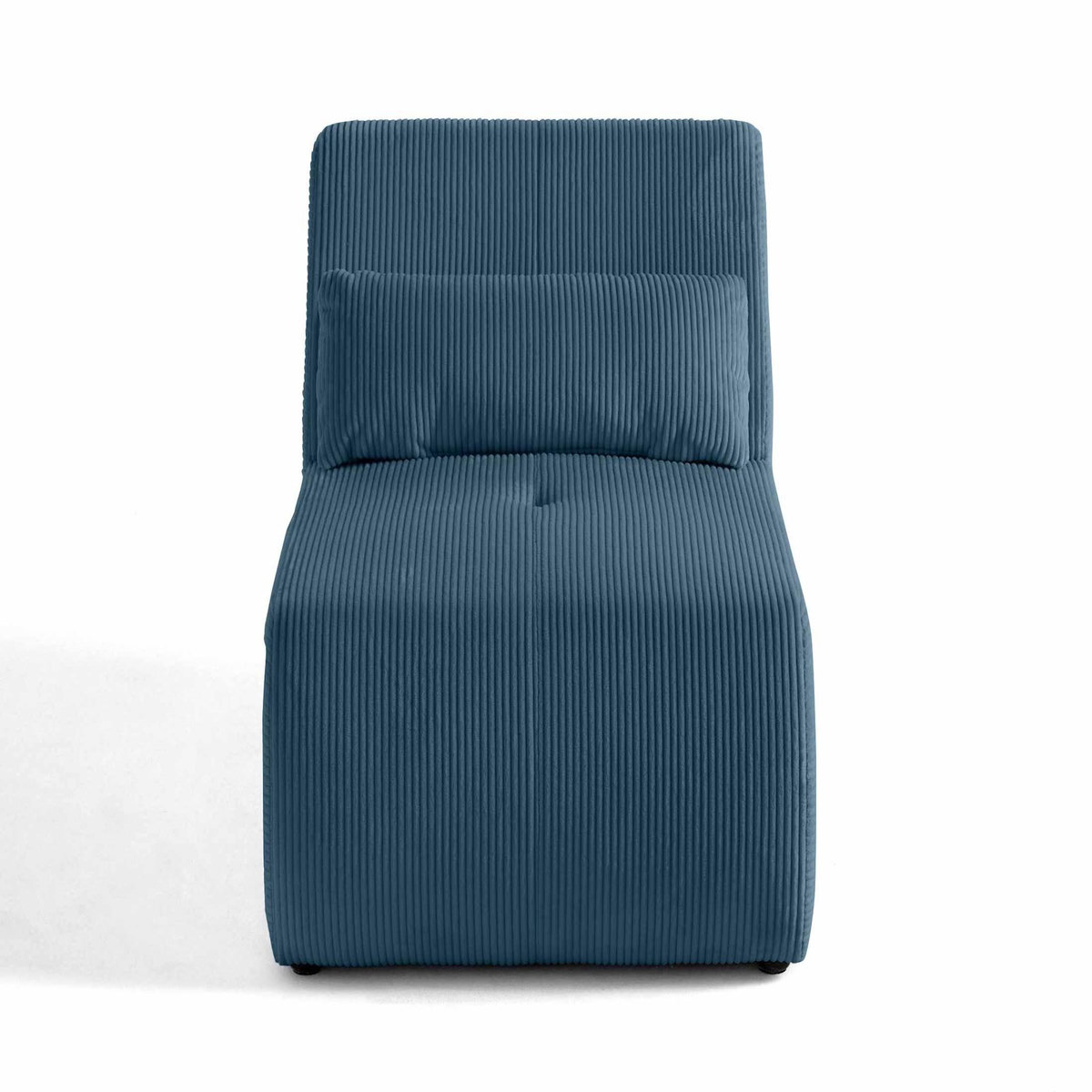 LISA DESIGN Onyx - fauteuil sans accoudoirs - en velours côtelé