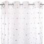 Voir la diapositive 5 : TOILINUX Lot de 2 Rideaux pour chambre d'enfant avec pompons Lilo