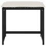 Voir la diapositive 4 : VIDAXL Tabourets de jardin avec coussins lot de 4 noir resine tressee