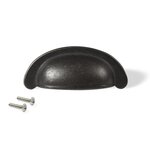 EMUCA SRL Poignée pour meuble Marrakech en zamak finition noir avec entraxe 64 mm