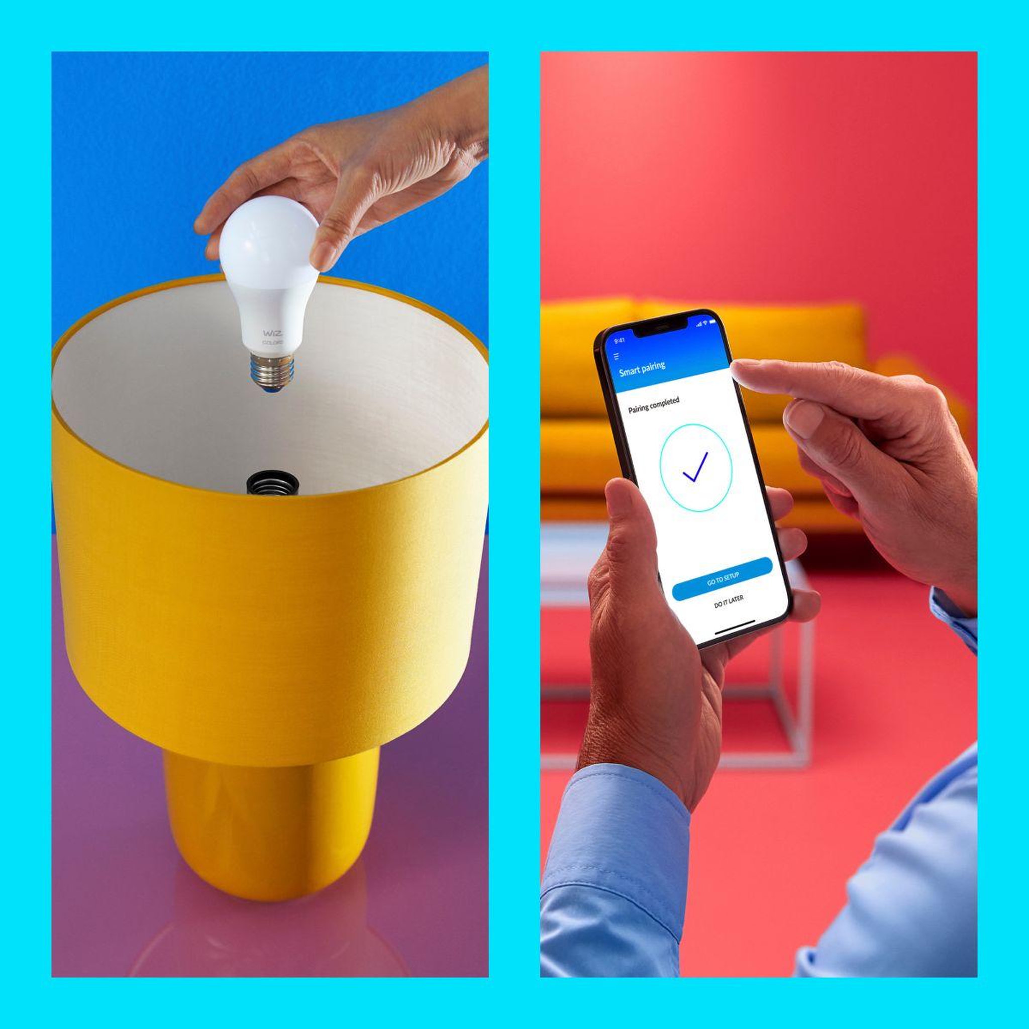 Voir la diapositive 5 : WIZ Ampoule LED connectée E27 couleur 60W
