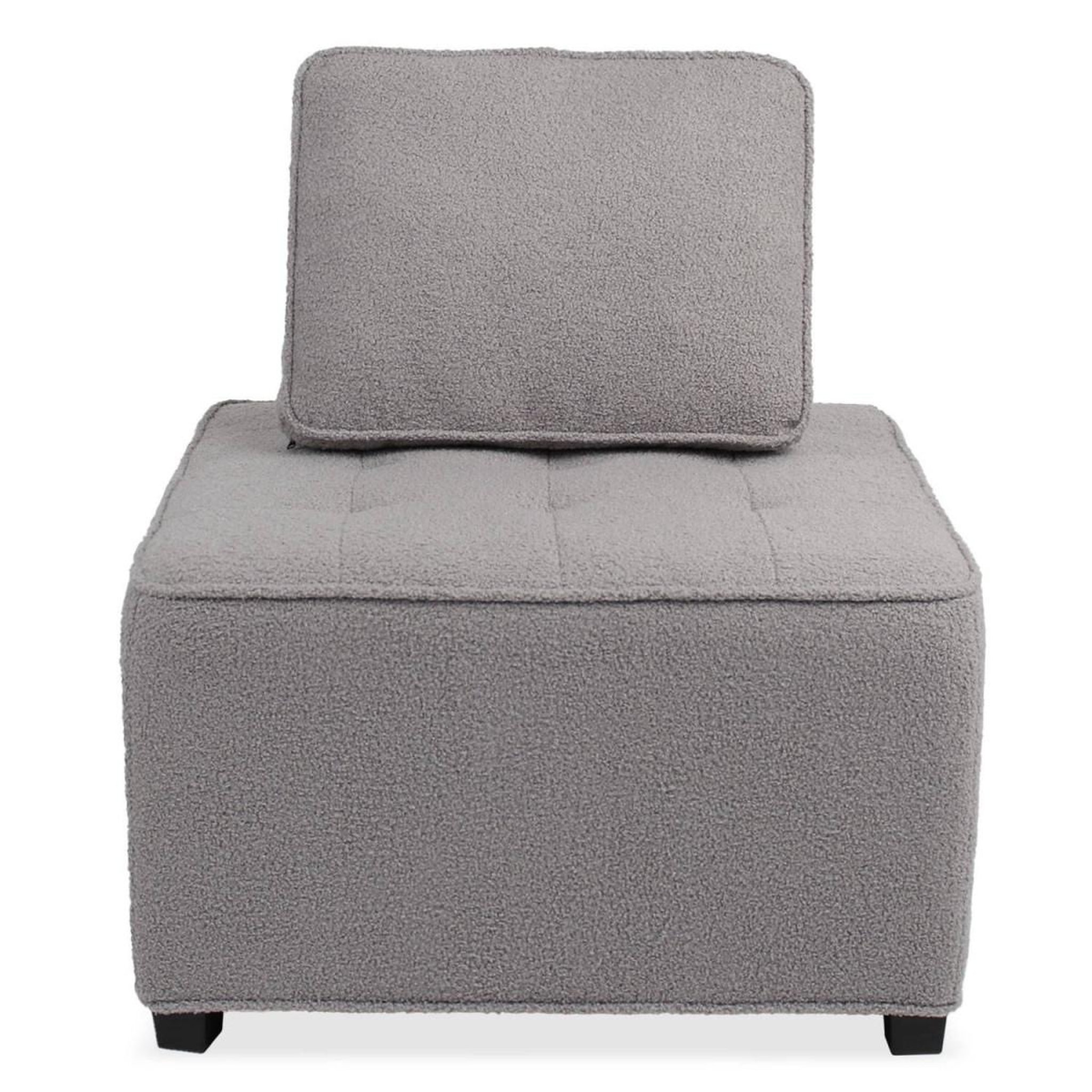 Voir la diapositive 3 : Paris Prix Module fauteuil  bouclette  82cm gris