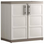 Voir la diapositive 1 : Keter Keter Armoire de rangement basse Excellence XL Beige et taupe 93 cm