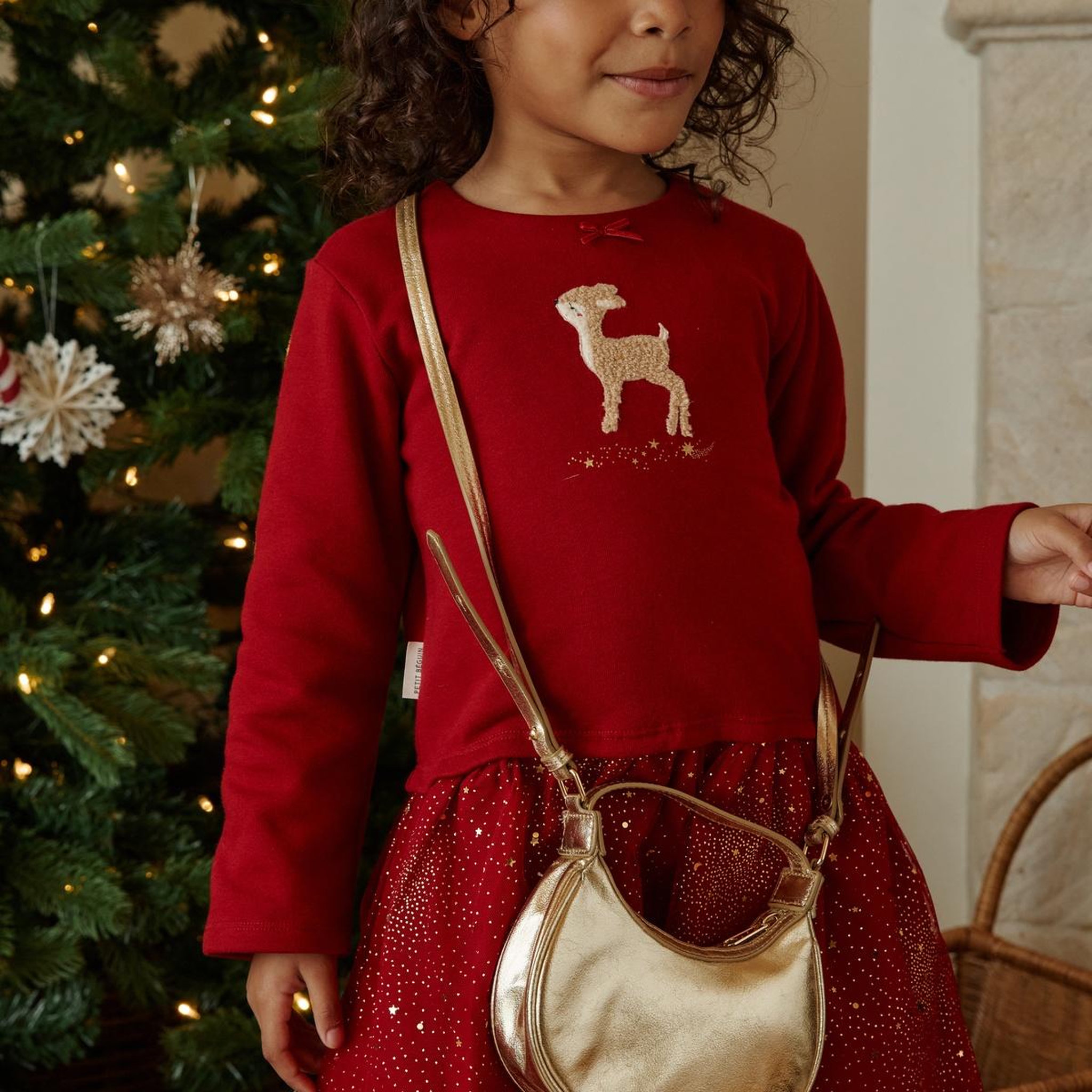 Voir la diapositive 4 : PETIT BEGUIN Robe bébé en molleton et tulle Grace