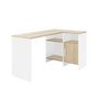 Voir la diapositive 2 : Bureau d'angle droit style indutriel avec rangement L136cm CHELSEA