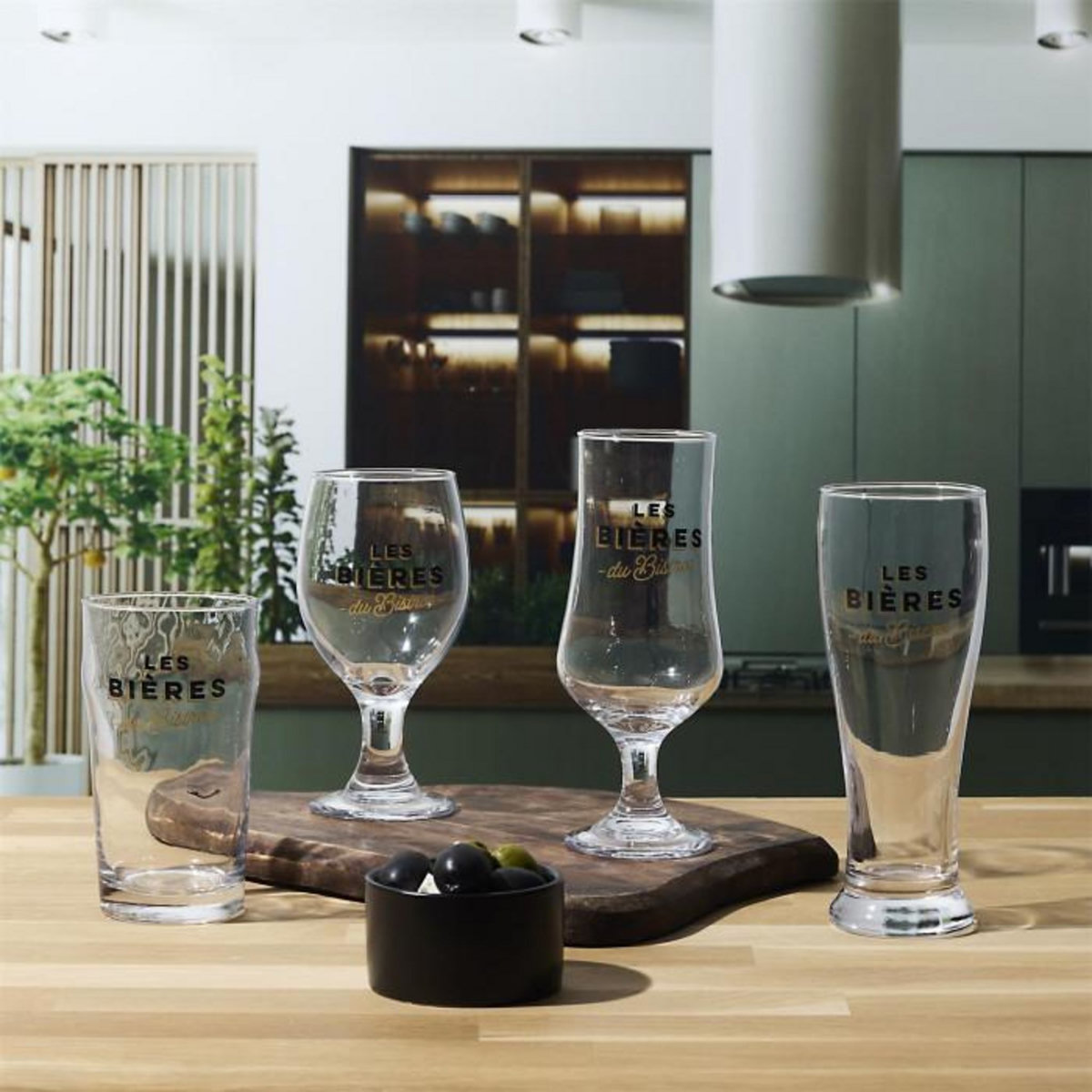 Paris Prix Coffret 4 Verres à Bières  Bistrot  47cl Transparent