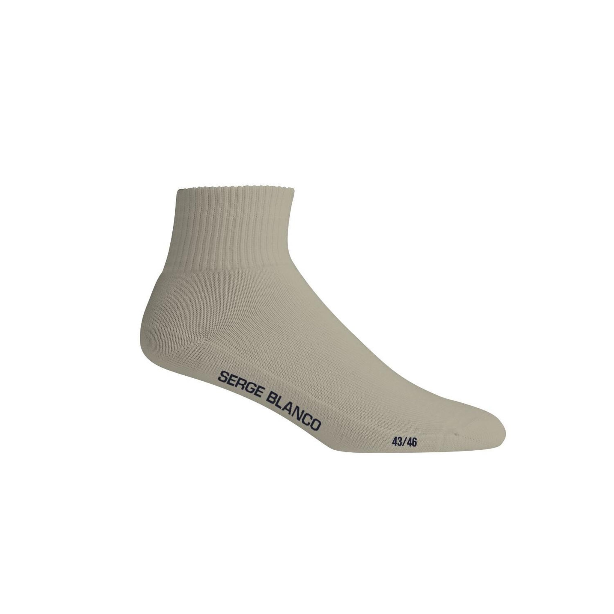 Voir la diapositive 4 : SERGE BLANCO Lot de 6 paires de lowcuts homme unies modèle A126