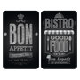 Voir la diapositive 1 : Wenko 2 Couvre-plaques universel Bistrot - 30 x 52 cm - Noir