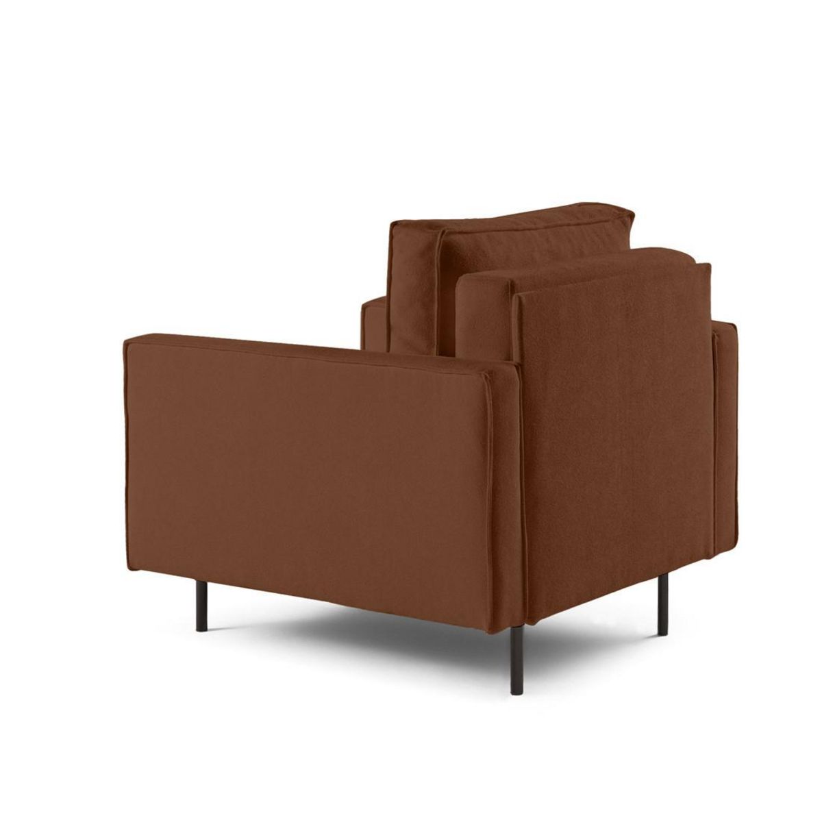 LISA DESIGN Charlie - fauteuil - pieds hauts - en tissu