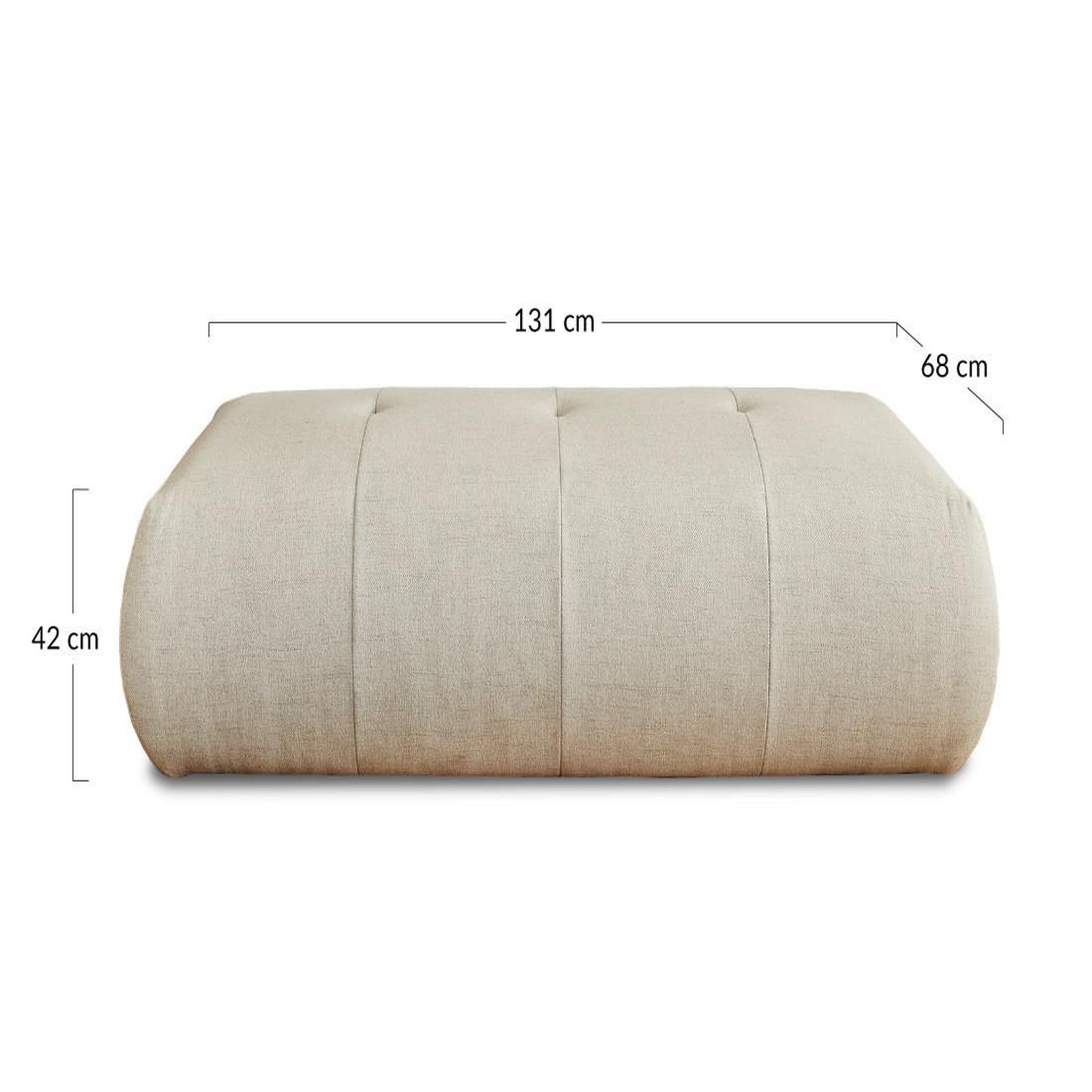Voir la diapositive 6 : LISA DESIGN Onyx - pouf modulable - en tissu