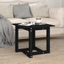 Voir la diapositive 4 : VIDAXL Table basse Noir 50x50x45 cm Bois massif de pin