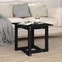 Voir la diapositive 4 : VIDAXL Table basse Noir 50x50x45 cm Bois massif de pin