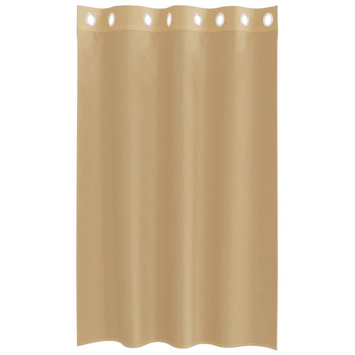 VIDAXL Rideaux en voile avec œillets 2 pcs sable