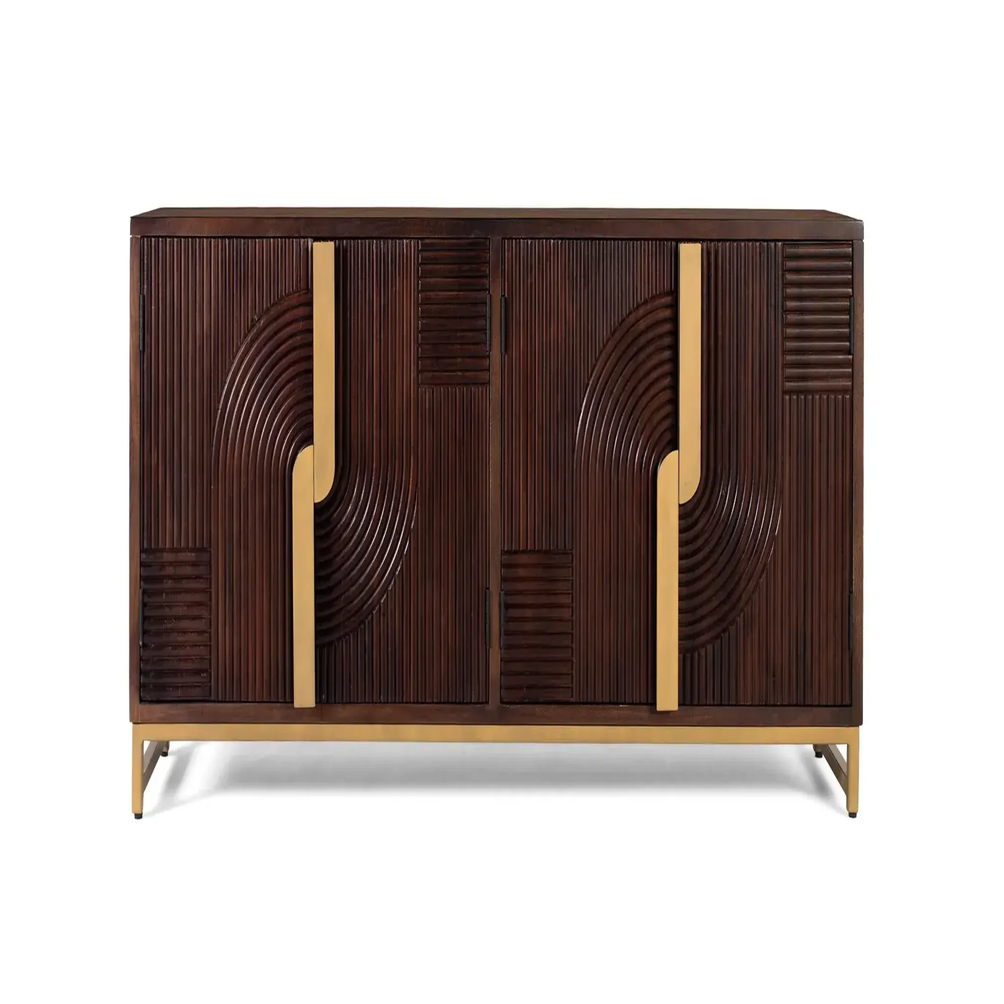 GINER Y COLOMER SL Buffet en bois de manguier 175cm style rustique moderne