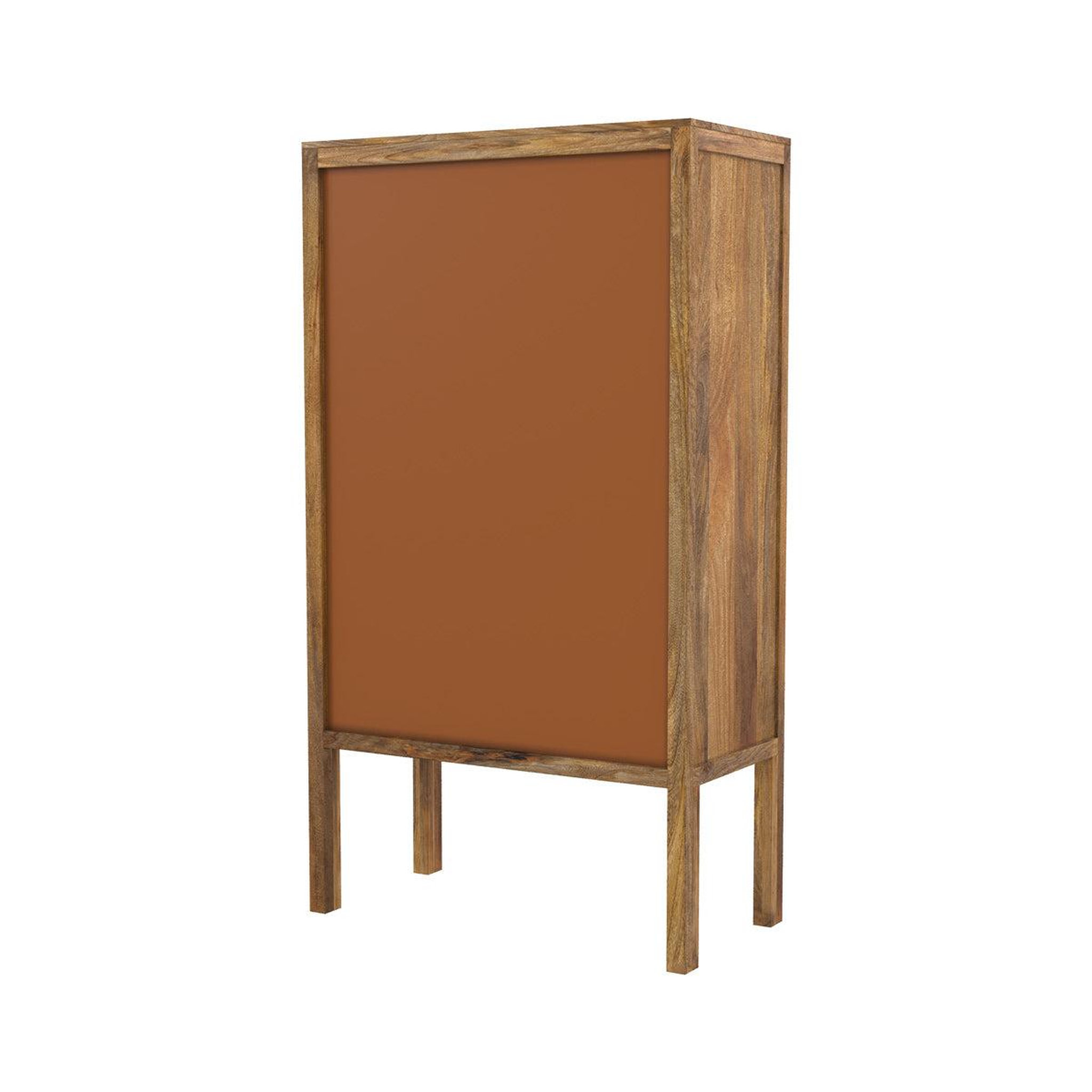Voir la diapositive 5 : MAISON PAVANE Armoire en cannage et bois de manguier et cannage-tiki