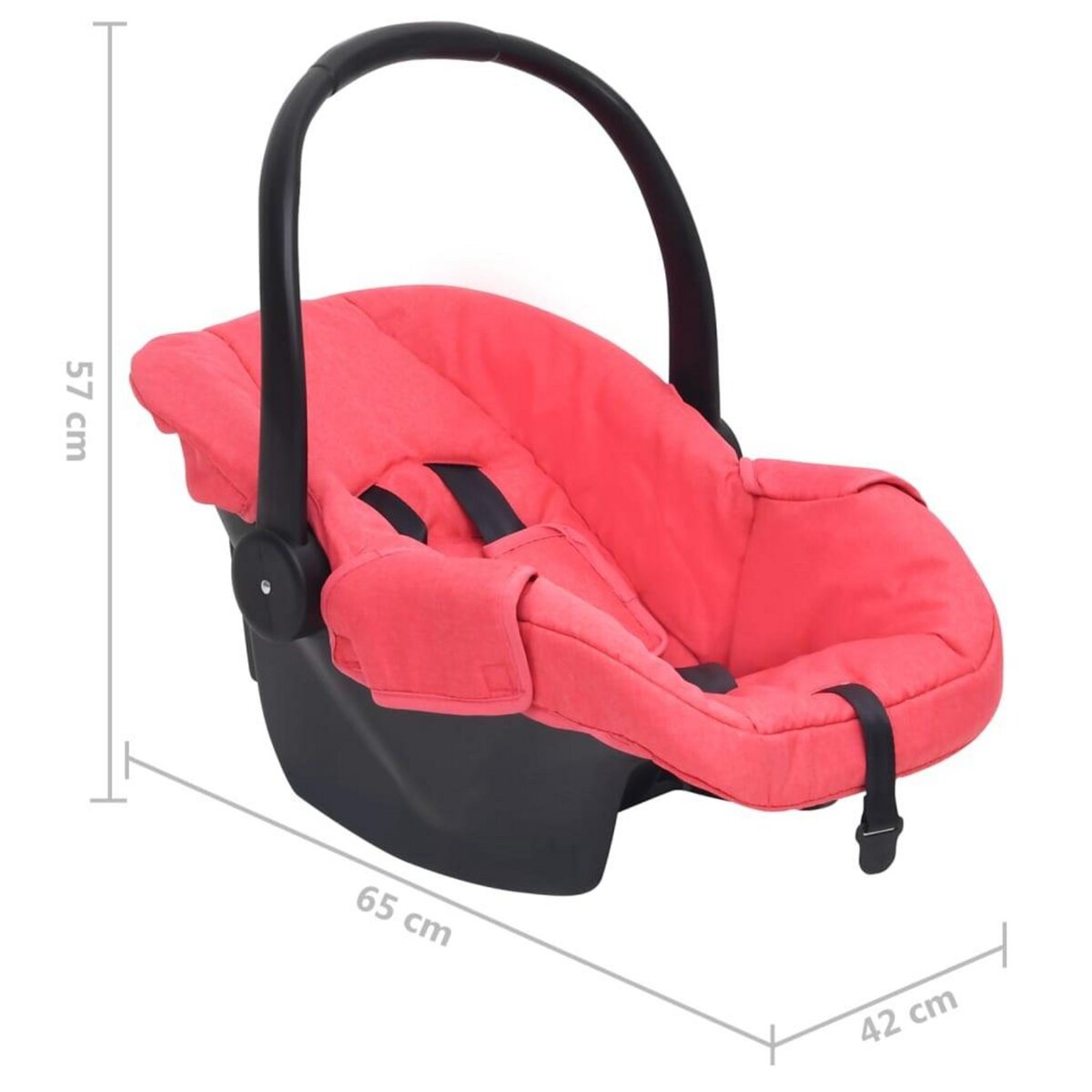 VIDAXL Siege d'auto pour bebe Rouge 42x65x57 cm