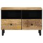 Voir la diapositive 4 : VIDAXL Meuble TV 70x33x46 cm Bois massif de manguier