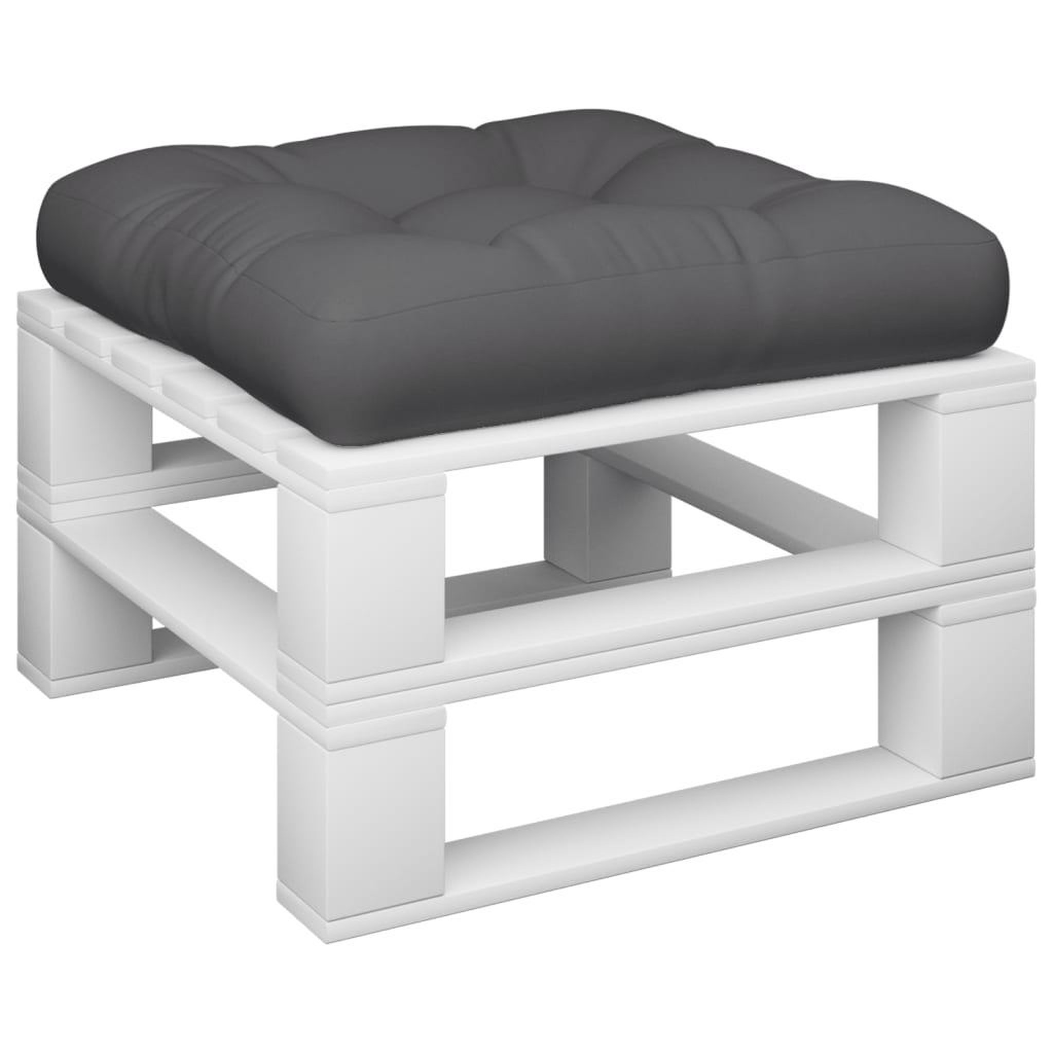 Voir la diapositive 3 : VIDAXL Coussin de palette anthracite 58x58x10 cm tissu