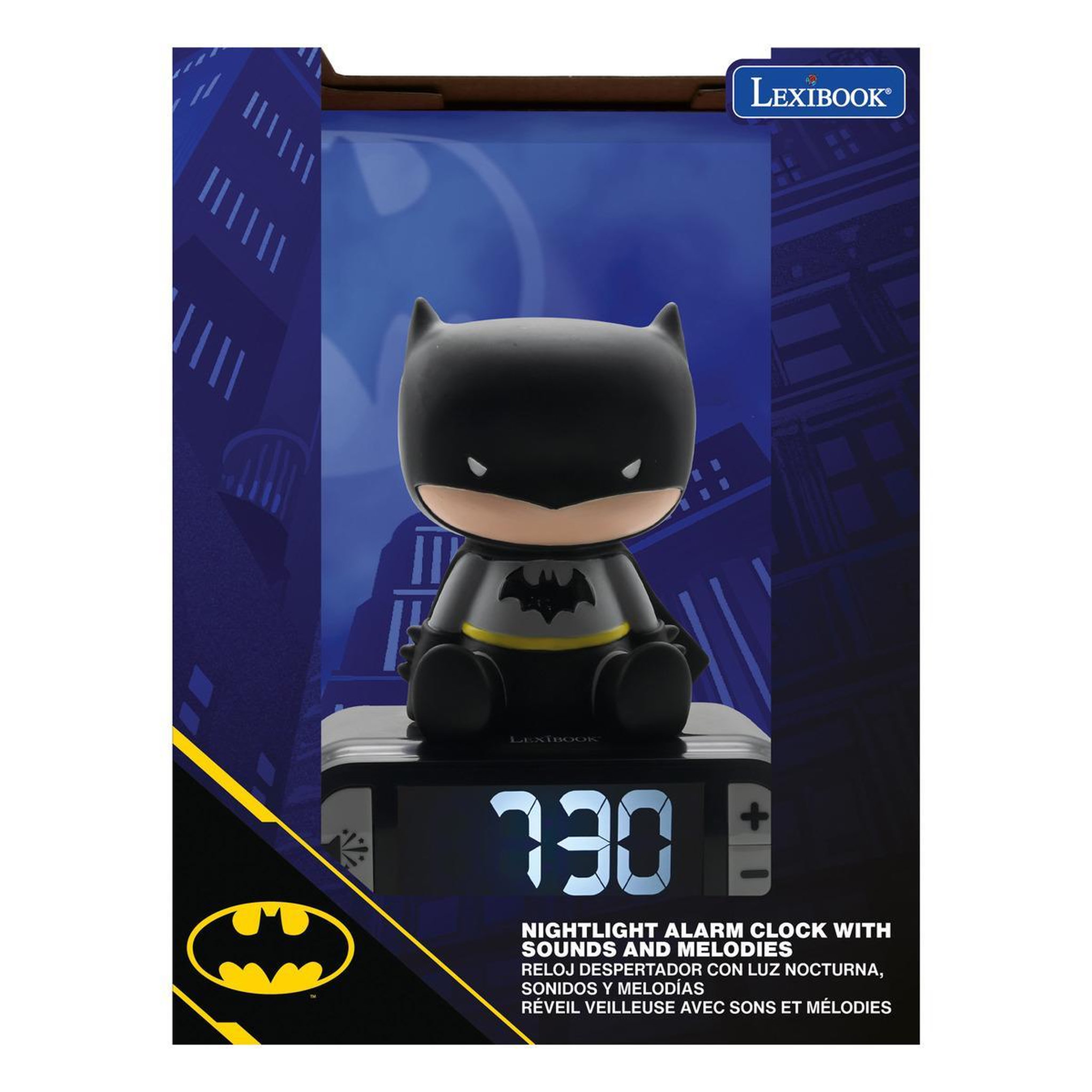 Voir la diapositive 3 : Lexibook Réveil avec veilleuse Batman en 3D