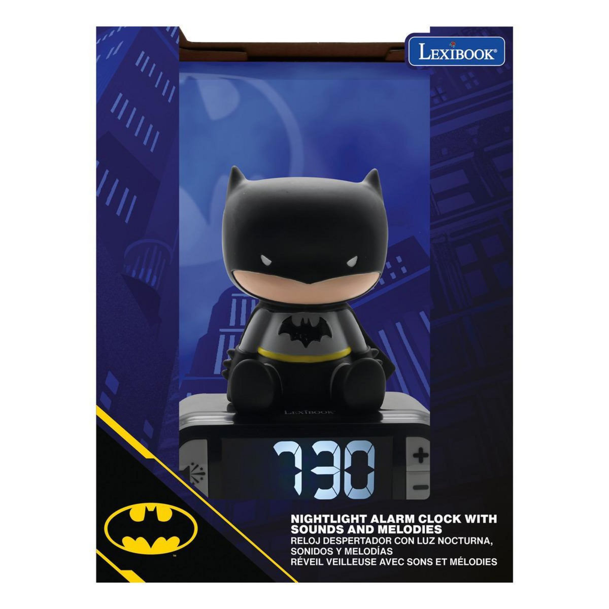 Lexibook Réveil avec veilleuse Batman en 3D