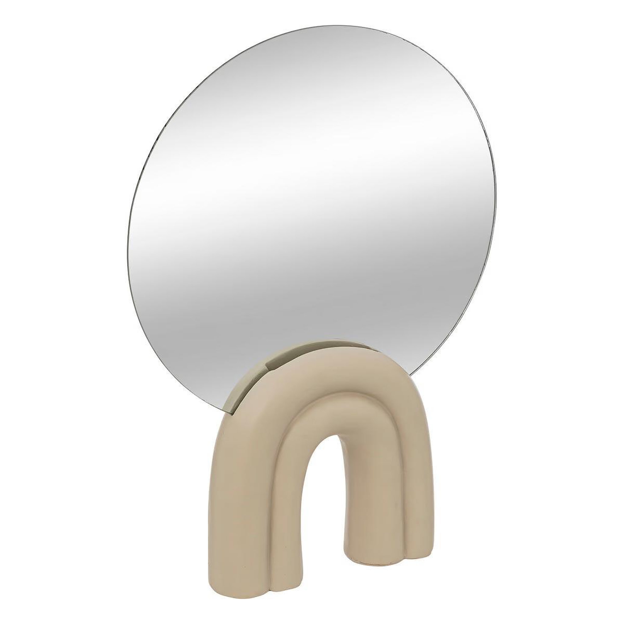 ATMOSPHERA Miroir à poser design  wavy bliss  35cm blanc