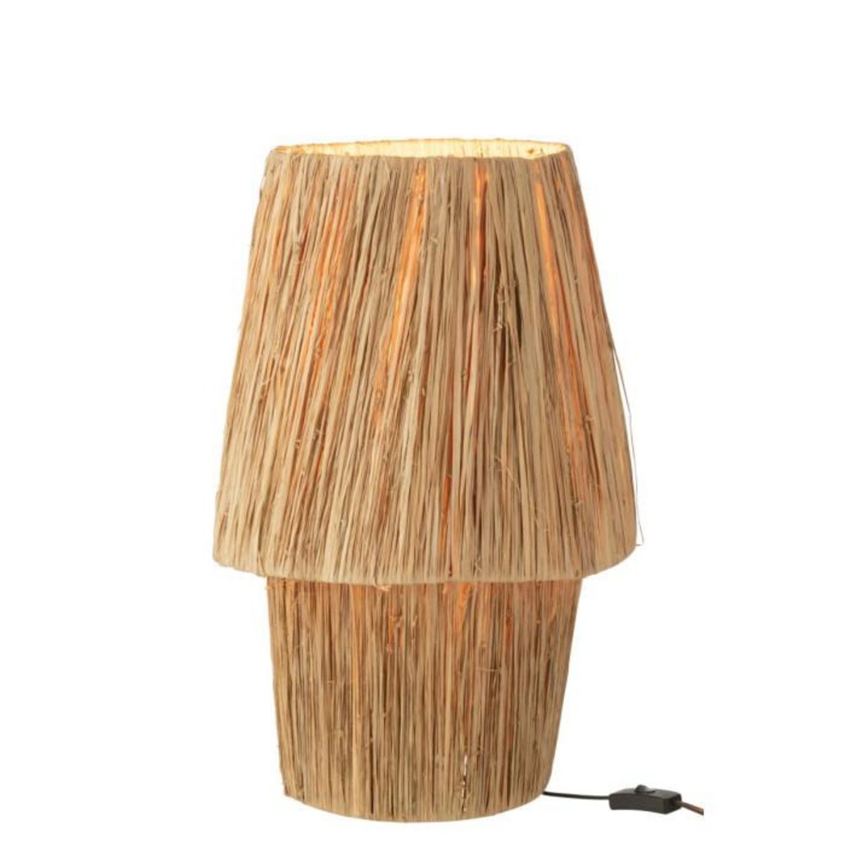 Paris Prix Lampe à Poser en Jonc de Mer  Sara  53cm Naturel