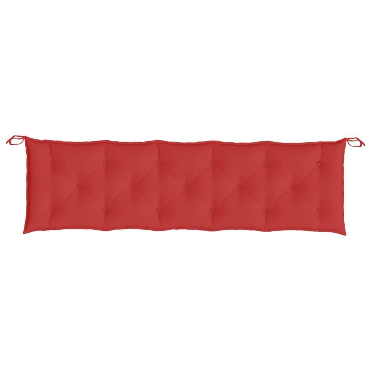 VIDAXL Coussin de banc de jardin rouge 180x50x7 cm tissu oxford