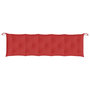 Voir la diapositive 4 : VIDAXL Coussin de banc de jardin rouge 180x50x7 cm tissu oxford