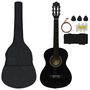 Voir la diapositive 2 : VIDAXL Jeu de guitare classique pour débutants 8 pcs Noir 1 2 34