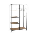 Paris Prix Étagère & Penderie en Métal  Rack  180cm Noir