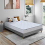 Voir la diapositive 2 : IDLITERIE Ensemble matelas ressorts ASTRE + sommier kit gris à lattes flexibles 140 x 200 cm