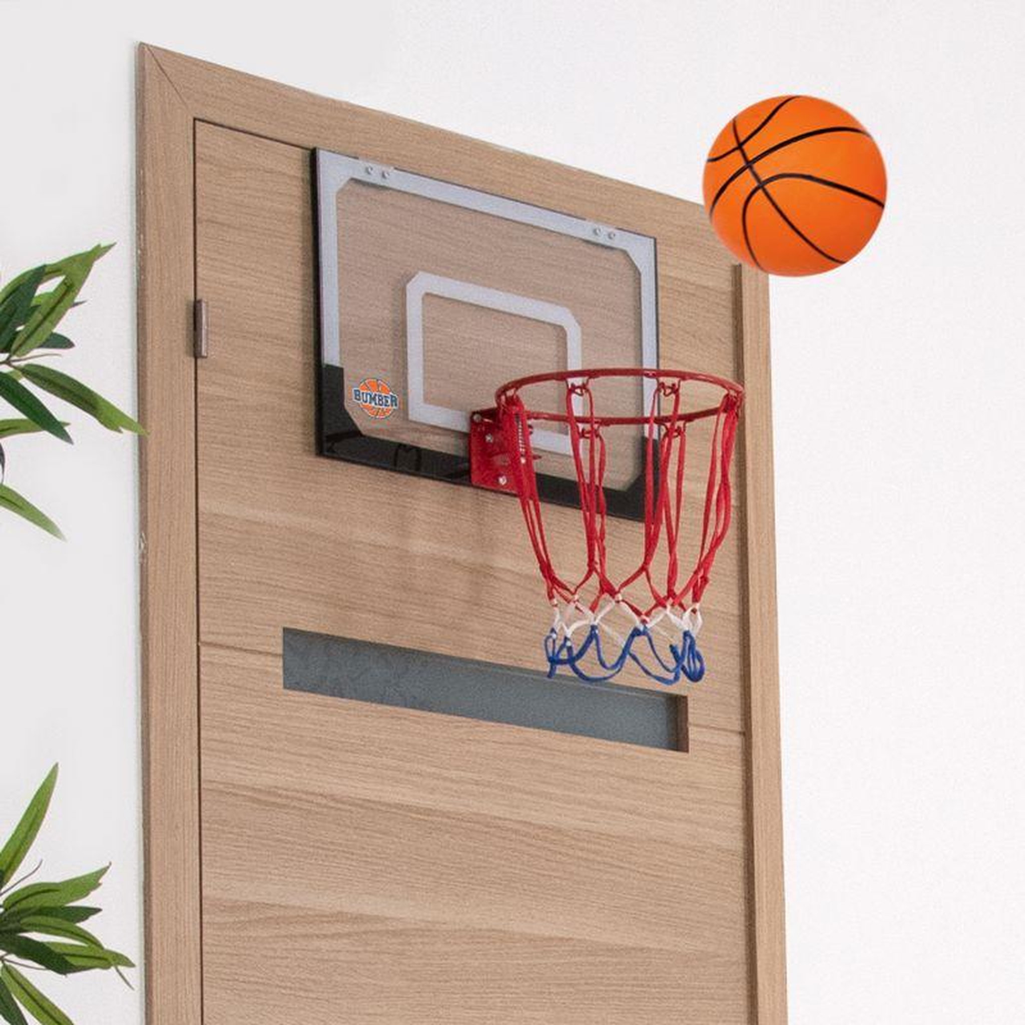 Voir la diapositive 6 : BUMBER Panier de Basket de porte AUSTIN à accrocher tout inclus 1 ballon et 1 pompe
