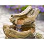Voir la diapositive 2 : Ubbink Fontaine de jardin Trabia tronc d'arbre avec cascade et éclairage LED - Ubbink