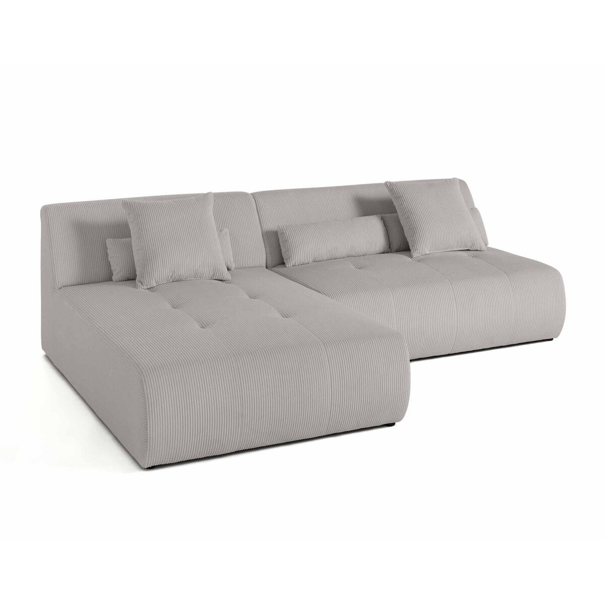 LISA DESIGN Onyx - canapé modulable d'angle réversible 4 places - en velours côtelé