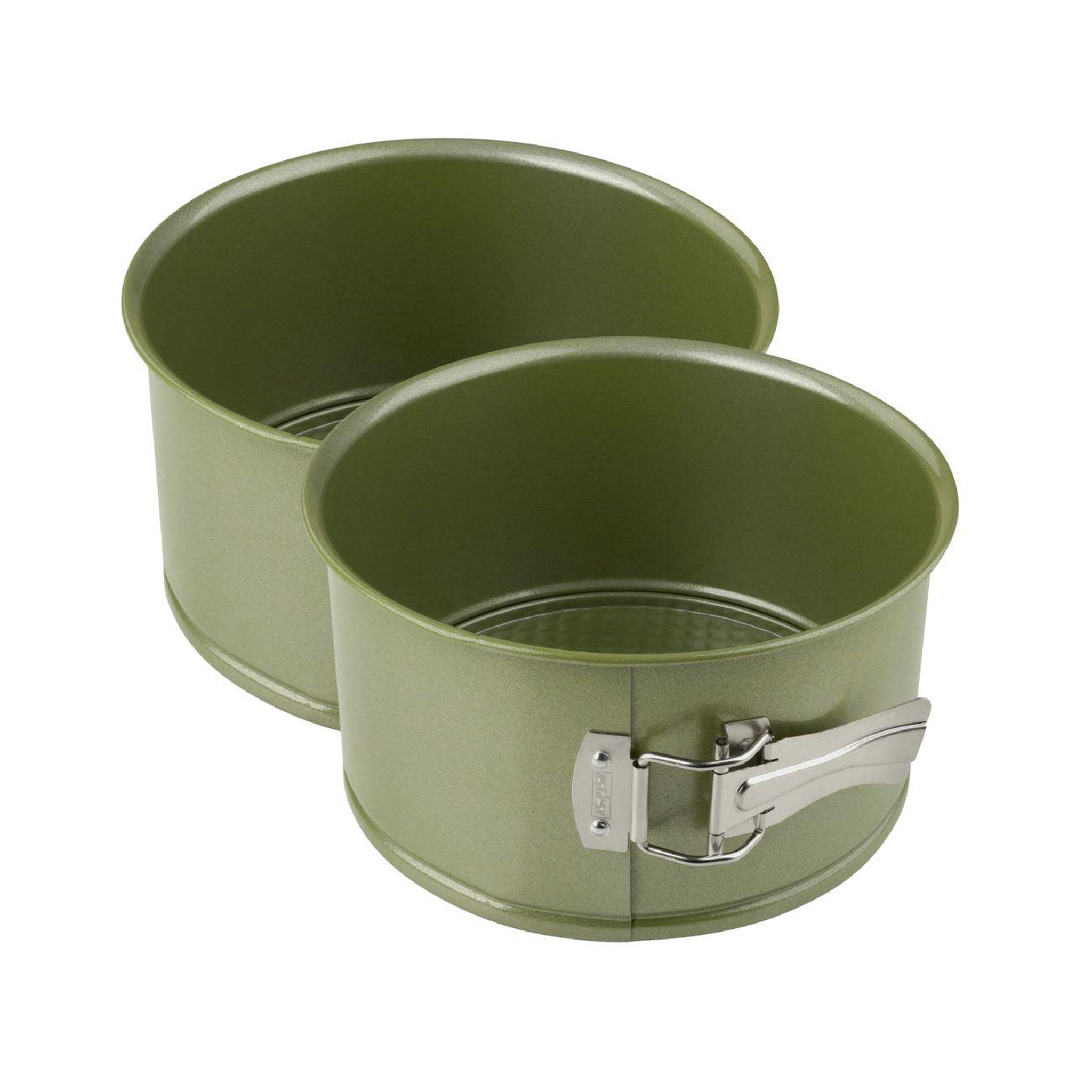 ZENKER Lot de 2 moules à gâteaux 18/18 cm en acier zenker green vision