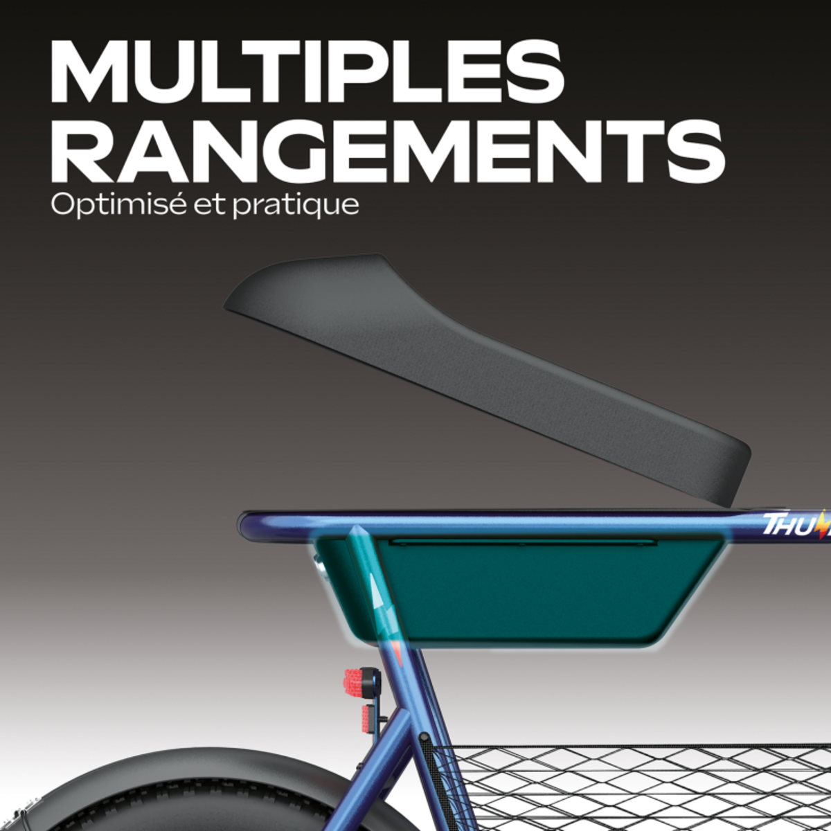 URBANGLIDE Draisienne électrique URBANGLIDE THUNDER 160 – 25 km/h, 30 km d'autonomie, Freins à disque, 16''