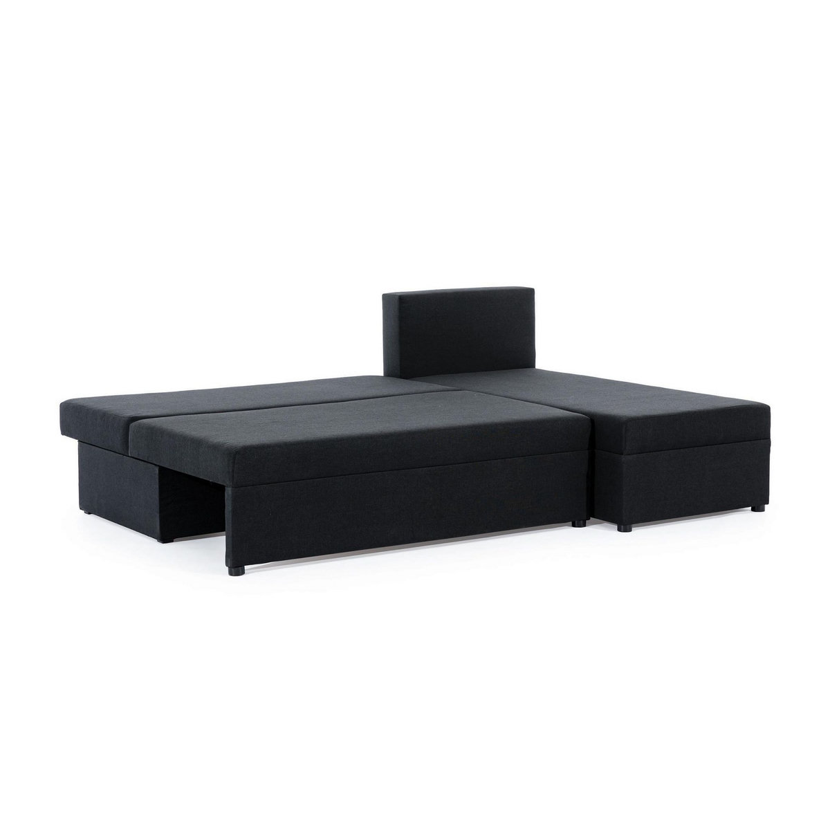 BEST MOBILIER Numancia - canapé d'angle réversible 4 places - convertible avec coffre - en tissu