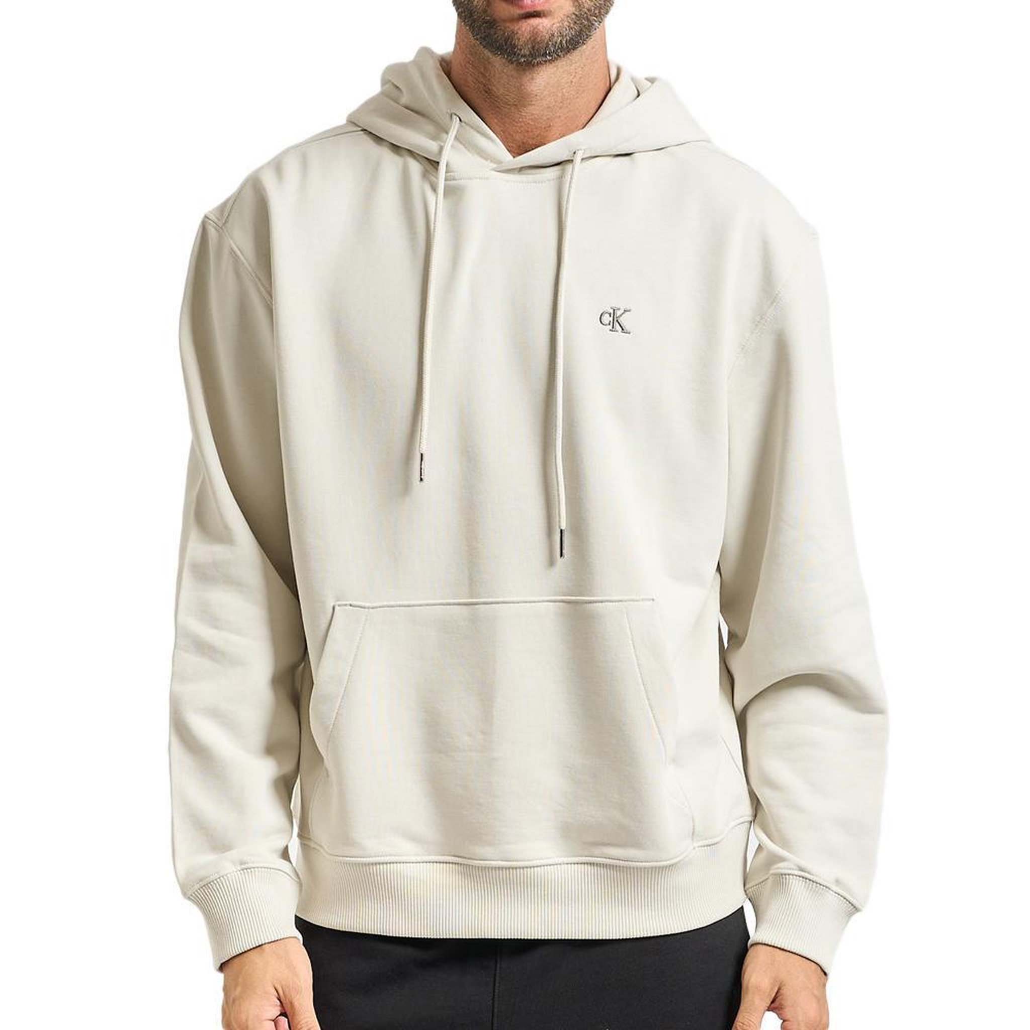 CALVIN KLEIN JEANS Sweat à Capuche  Homme Calvin Klein Jeans  350 Terry Monog. Coloris disponibles : Beige