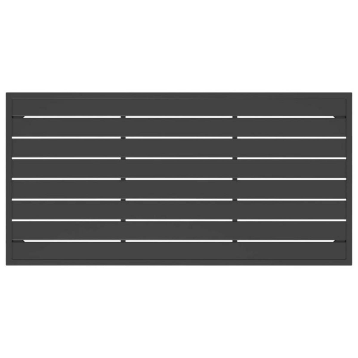 VIDAXL Table basse de jardin anthracite 110x55x35 cm acier