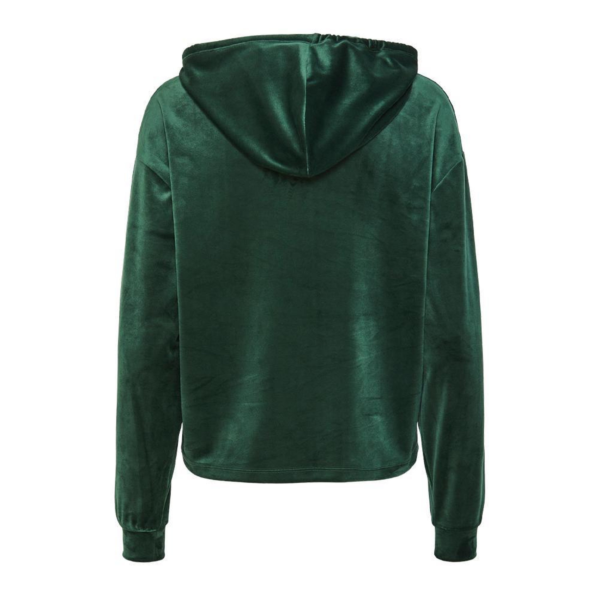Voir la diapositive 2 : Pieces Sweat à Capuche Velours Vert Femme Pieces Pcilli