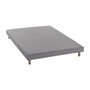Voir la diapositive 2 : FINLANDEK Sommier tapissier a lattes 140 x 190 - Bois massif gris + pieds - FINLANDEK Rakenne